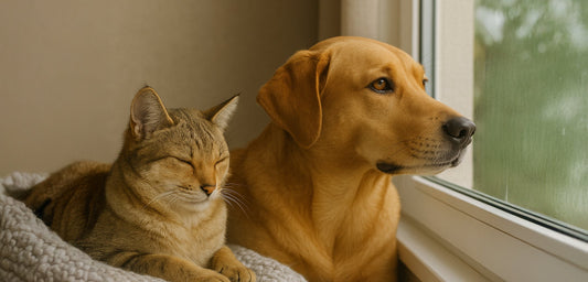 CBD para estrés en mascotas, ansiedad en perros y gatos.