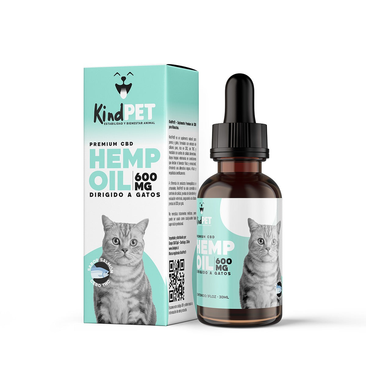 CBD Premium KindPet 2% – 600 mg Sabor Salmón